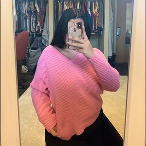 bubblegum pink sweater
